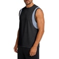 thumbnail image 2 of Yaoyar Men's Athletic Performance Sleeveless Shirt Summer Workout Gym Running Fitness Breathable Muscle Tank Top, 2 of 9