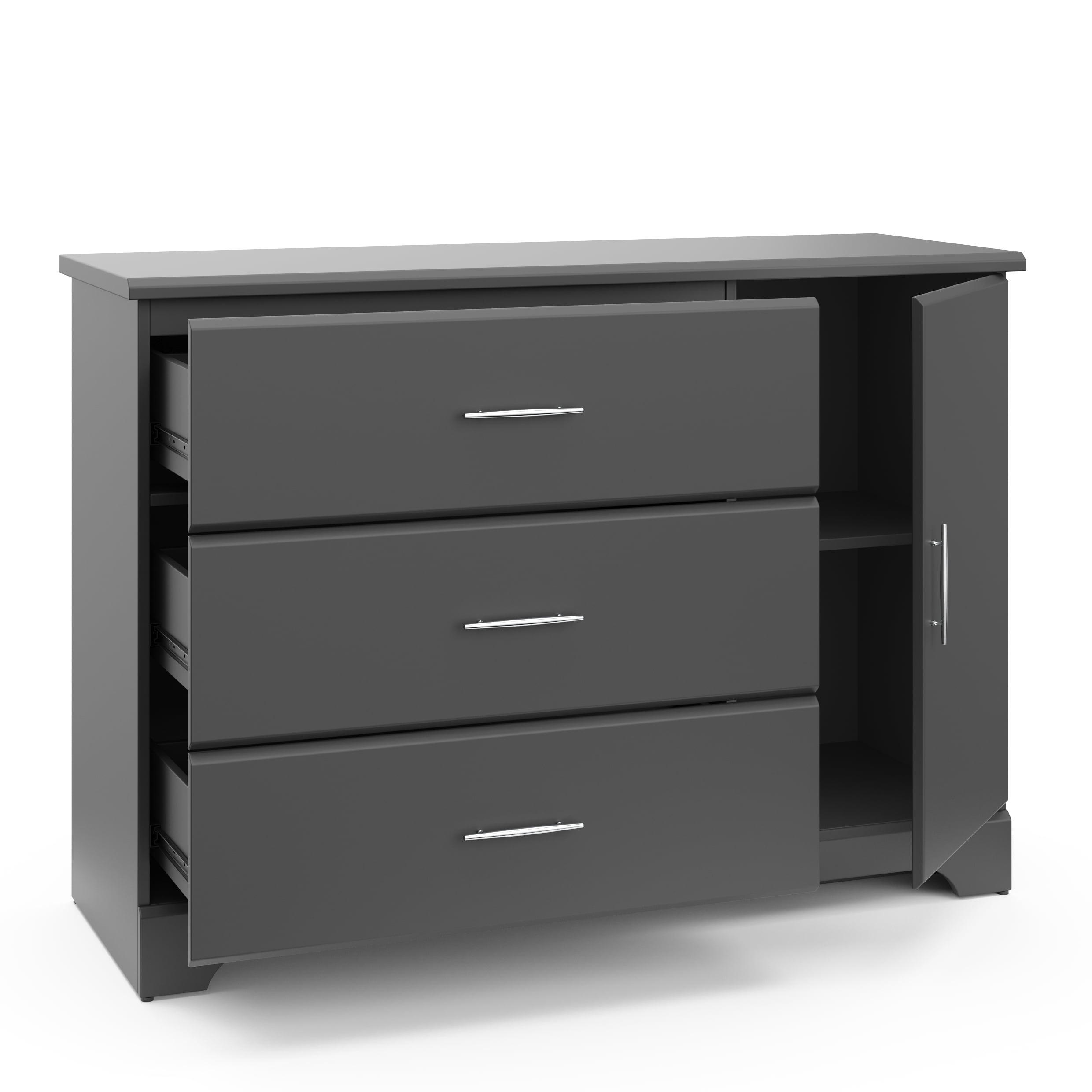 Storkcraft Brookside 3 Drawer Modern Combo Dresser Espresso
