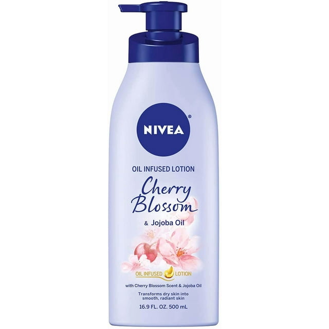 Loción corporal Nivea con aceite de flor de cerezo, 500 ml, más de 24 horas
