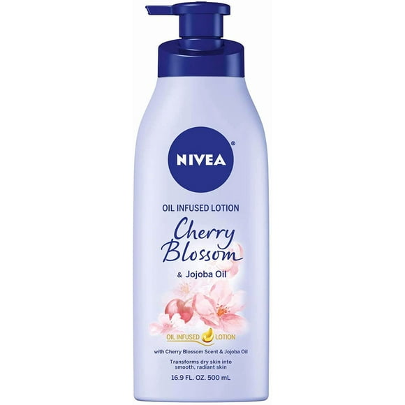 Loción corporal Nivea con aceite de flor de cerezo, 500 ml, más de 24 horas