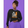 thumbnail image 2 of This Girl Loves Her Welsh Corgi. Sweatshirt Women -Image by Shutterstock, Female Medium, 2 of 4