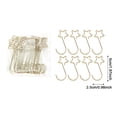 thumbnail image 3 of Christmas Ornament Hooks Star Shape Christmas Ornaments Hooks Metal Xmas Ornaments Hangers for Hanging Ornaments Christmas Tree Decoration, 3 of 5
