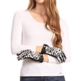thumbnail image 3 of Sakkas Liya Classic Warm Driving Touch Screen Capable Stretch Gloves Fleece Lined - 1799-black - S/M, 3 of 4