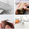 thumbnail image 6 of 14PCS Aluminum Handle Clay Sculpture Tools Sculpture Polymer Clay and Pottery Ceramics Ribbon Sculpting Tools Set Platinum Silver Detail Texture Tools for Sculpture Pottery DIY, 6 of 8