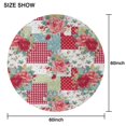 thumbnail image 6 of Pioneer Flower Floral Print Pattern Round Tablecloth 60"x60",Wrinkle Wipeable Table Cloth for Kitchen Dining Room Picnic Patio Party, 6 of 6