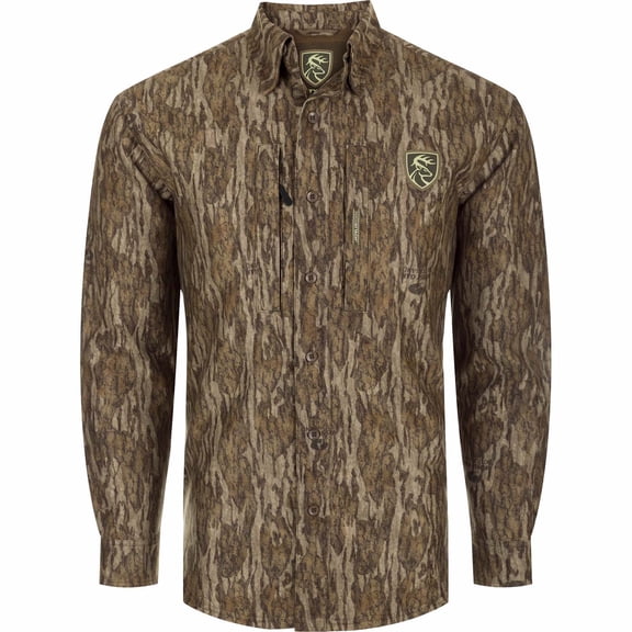 Drake Waterfowl Men's Non-Typical MST Microfleece Softshell Long Sleeve Crew Neck Shirt