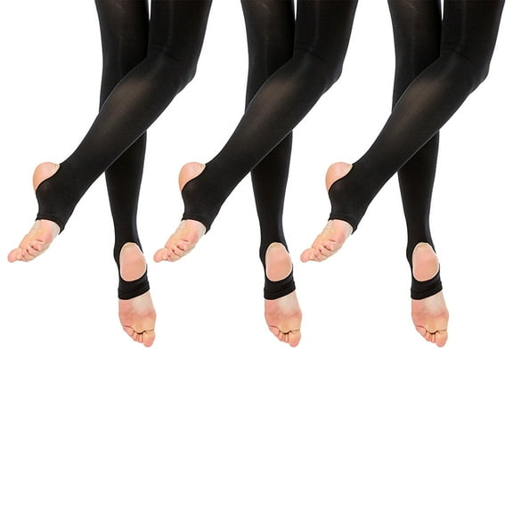 Pack of 3 Sansha tights youth T91CH Black S-SS