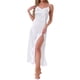 thumbnail image 1 of Noche de satén para mujer INSPIRE CHIC, vestido largo con tirantes de encaje, pijama de noche M blanco, 1 of 6