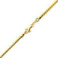 thumbnail image 4 of LoveBling 10K Yellow Gold Solid Diamond Cut Franco Chain Bracelet (2.8mm, 8"), 4 of 4