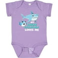 thumbnail image 3 of Inktastic My Great Grandma Loves Me with Cute Sharks Boys or Girls Baby Bodysuit, 3 of 5