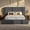 Dark Gray, variant on Toogaho Full Upholstered Bed with 5.9" Thick Velvet Headboard and All Sponge Bed Base for Adults,Metal Frame,No Box Spring,Easy to Assemble,Beige