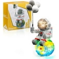 thumbnail image 1 of Finger Rock Astronaut Mini Bricks Juego de construcción en miniatura Micro kits de construcción para adultos y niños 12-15 juguetes espaciales con globos - Nano compatible (1368 piezas), 1 of 5