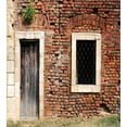 thumbnail image 3 of Ambesonne Rustic Duvet Cover Sets, Old House Door Brickwork, 2-Twin, Brown Cream Redwood, 3 of 4