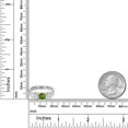 thumbnail image 6 of Gem Stone King 925 Silver and 10K Yellow Gold Green Chrome Diopside and White Moissanite Engagement Ring for Women | 1.50 Cttw | Round 5MM | Gemstone Birthstone | Size 9, 6 of 7