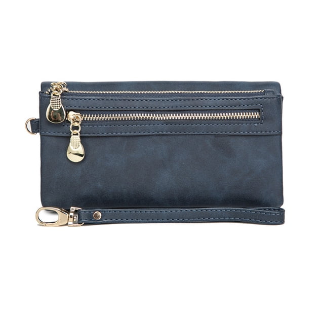 Cartera de cuero PU Minnieouse para mujer Azul oscuro