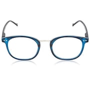 In Style Eyes Modern Oval Clear Frame Readers Black 2.00