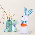 thumbnail image 4 of nvzhuang Easter Lighted Bunny with Carrot/Egg Funny Plush Rabbit Doll Spring Home Decor for Table Shop Party, 4 of 7