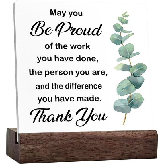 Ceramic Sign 4x4 Inch Retirement Gifts For Coworker Farewell Gifts For Colleagues Thank You Gifts For Employees May You Be Proud Of The Work You Have Done Ceramic Sign Desk Decor