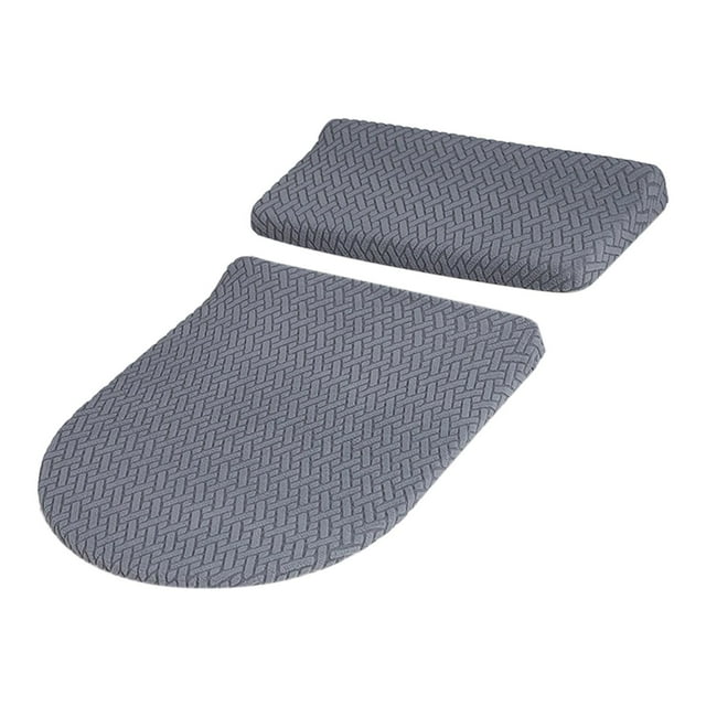 Protector elástico para tapa de inodoro y tapa de tanque de inodoro, accesorios de repuesto Gris oscuro