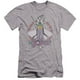 DC & Maniacal-Premuim Toile Adulte Slim Fit 30-1 T-Shirt&44; Bruyère Athlétique - Petit – image 1 sur 1
