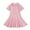 Pink-03, variant on Ugoldhm Girls' Cotton Pleated Shirt Dress Collared, Short Sleeve, Solid Color for 2-16 Years