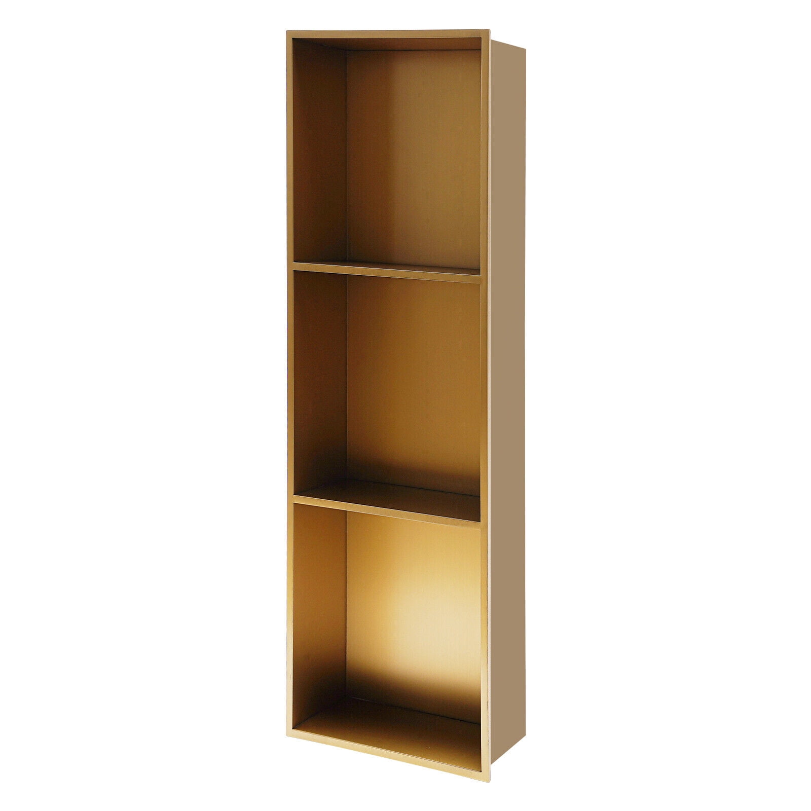 3 Tiers Recessed Shower Indoor Storage Shelf Stainless Steel Bathtub Organizer for Bathrooms, Kitchens, Living Rooms