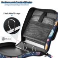 thumbnail image 4 of FORMRS Zipper Binder with Shoulder Strap 2-inch Ring 500 Sheet Capacity File Bag, Yellow Jellyfish, 4 of 5