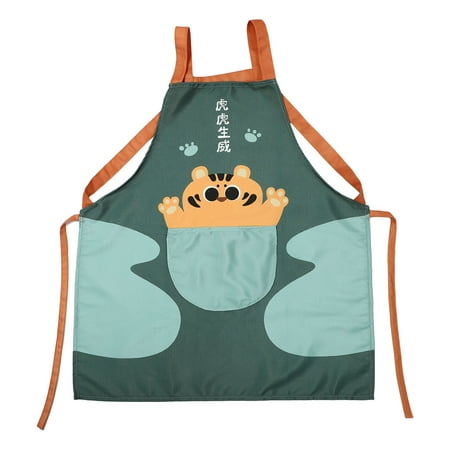 

HEMOTON 1Pc Creative Cooking Apron Household Waterproof Anti-oil Apron Kitchen Supply