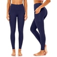 thumbnail image 4 of XuJwPNcy Leggings for Women High Waisted Butt Lifting Trousers Soft Yoga Pants Athletic Workout Running Clothes Activewear(Navy,X-Large), 4 of 7