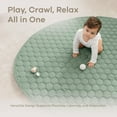 thumbnail image 4 of Comfy Cubs Premium Play Mat, Round (Large) 60" - Kids & Toddler Play Mat Non-Slip Bottom - Fern, 4 of 7