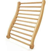 Pasithea Canadian Red Cedar Sauna Backrest - Slip-Resistant, Non-Toxic, Comfortable S-Shape Design - Sauna Chair with Back, Sauna Accessories for Any Barrel or Infrared Sauna (Pack of 1) 1 Pack