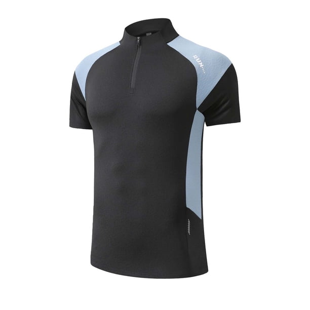 Tops para hombre, blusas y camisas de cuello redondo y manga corta para hombre, camiseta de manga corta de goma sin costuras de secado rápido de color liso de seda de hielo para hombre, camiseta de ve