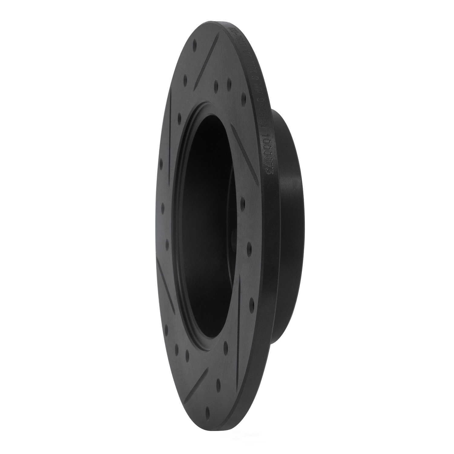 Dynamic Friction Company 633-76031R DFC Brake Rotor - Drilled And Slotted - Black