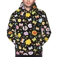 thumbnail image 3 of Zufioo Flower Butterfly Design Fleece Comfortable Hoodie for Mens,Sweatshirt for Men,Pullover Hooded Sweatshirt for Men -Medium, 3 of 5