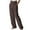 Coffee, variant on Lolmot Wide Leg Pants for Women Summer Casual Elastic Drawstring High Waist Loose Comfy Baggy Long Trousers Cotton Linen Pants with Pockets