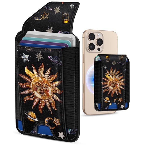 Cartera de teléfono para mujer Shorogyt compatible con Magsafe Wallet