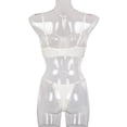 thumbnail image 2 of Conjunto de ropa interior sexy para mujer, pestañas de malla, sujetador de encaje, ropa interior, regalo, blanco, M Vogacara XX000055-09, 2 of 7