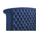 thumbnail image 3 of Melody Upholstered Eastern King Wingback Bed Pacific Blue, 3 of 5