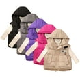 thumbnail image 6 of MXIEZI Boys Girls Hooded Warm Cotton Sleeveless Jacket Coats for Toddler Kids Winter down Cotton Vest 3-10 Years Old Baby Unisex Fall Puffer Cotton Waistcoat Outwear, 6 of 8