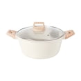 thumbnail image 2 of Granite Nonstick Soup Pot | 6 Quart Stock Pot for All Stovetops | Fast Heating Aluminum Core | Cool-Touch Handles | Easy Clean Cooking Pot, 2 of 6