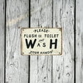 thumbnail image 6 of Noete Vintage Toilet Metal Sign 12x16 Inch Retro Bathroom Wall Art Decor with "Please Flush & Wash Hands" Design for Home, Office, Cafe, Bar & Pub, 6 of 8