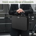 thumbnail image 4 of golytefs 13 Accordion Pocket Fireproof Document Box Waterproof File Briefcase (Black), 4 of 9