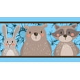 thumbnail image 2 of IBA Indianbeautifulart Blue Sloth|Bear & Rabbit Cartoon Printed Ribbon Trim 9 Yards Velvet Fabric Laces For Crafts Sewing Accessories 4 Inches, 2 of 2