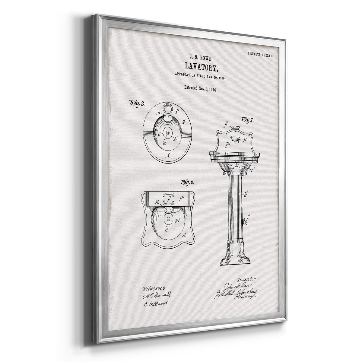 Vintage Sink I Premium Classic Framed Print - Ready to Hang