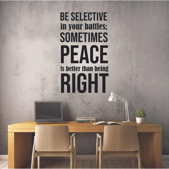 Peace is Better Indian Indians Native American Quote Tribe Quotes Wall Sticker Art Decal for Girls Boys Room Bedroom Garage House Fun Home Decor Stickers Wall Art Vinyl Decoration Size (10x8 inch)