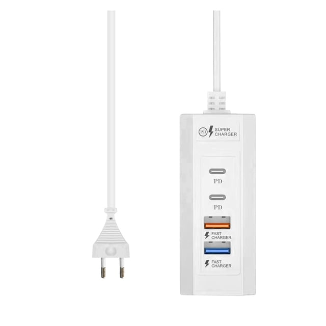 USB Charger Station Multi Ports Extender USB Type C Fast Charging Extension Wall Adapter ,Powerful Charging