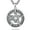 Silver, variant on Tetragrammaton Amuleto de Proteccion Tetragrammaton Opal Necklace for Mens, Pentagram Jewelry Pentacle Blue Opal Spiritual Gifts for Women, 24" Chain