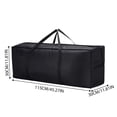 thumbnail image 2 of Heavy Duty Extra Large Storage Duffle Bag – Waterproof Patio Cushion Storage Bag with Zipper & Handle, Foldable Moving & Camping Gear Duffle for Outdoor Pool & Patio, 2 of 3