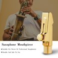 thumbnail image 4 of Boquilla de saxofón,Accesorios para boquillas de metal para saxofón soprano,Boquilla de saxofón de metal chapada en ,Boquilla de saxofón Accesorios para instrumentos Hugo Boquilla de saxofón, 4 of 10