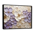 thumbnail image 2 of Designart "Purple-White Violet Simplicity" Violets Floater Framed Canvas Art Print, 2 of 5